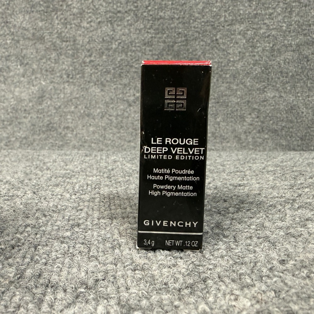 Givency Le Rouge 37 Deep Velvet Powdery Matte Lipstick High Pigmentation .12 Oz